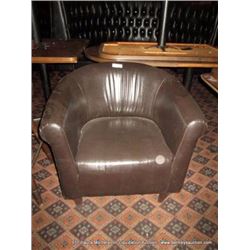 ROUND BLACK DINING CHAIR