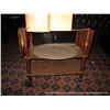 Image 1 : WOODEN SERVING CASTERED CART