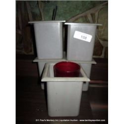 LOT: PLASTIC UTENSIL HOLDERS 5X MONEY