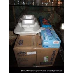 BOX: MULTIFOLD HAND TOWEL & CONTENTS