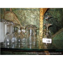 LOT: WINE & ASSORTED GLASSES 30X MONEY