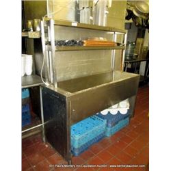 STAINLESS STEEL SHELF W/ DRAIN