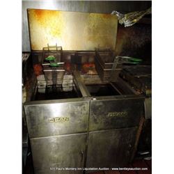 DEAN 2-VAT DEEP FRYER W/ 4 BASKETS