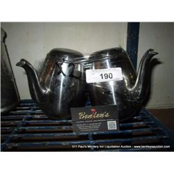 LOT: STAINLESS CREAMER PITCHERS 2X MONEY