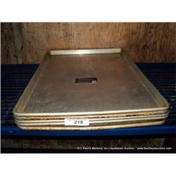 LOT: FLAT COOKING PANS 5X MONEY