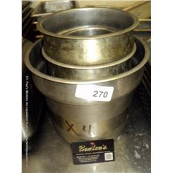 LOT: FOOD WARMING PANS 3X MONEY
