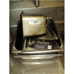 LOT: STAINLESS FOOD WARMING PANS & LIDS 2X MONEY
