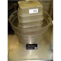 LOT: PLASTIC FOOD CONTAINERS 6X MONEY