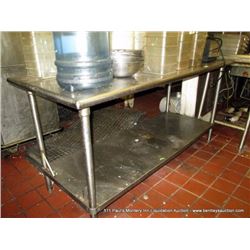 STAINLESS PREP TABLE