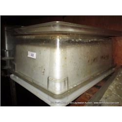 LOT: PLASTIC BINS W/ LIDS 2X MONEY