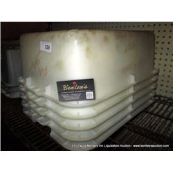 LOT: PLASTIC BINS 4X MONEY