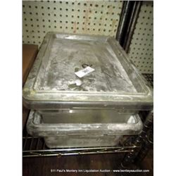 LOT: PLASTIC BINS 2X MONEY