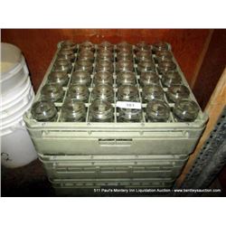 LOT: DISHWASHER GLASS TRAY W/ GLASSES 3X MONEY