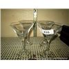 Image 1 : LOT: MARTINI GLASSES 4X MONEY