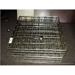 LOT: METAL GLASS RACK 2X MONEY