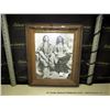 Image 1 : 16"X19" FRAMED PICTURE-MATIVE AMERICANS