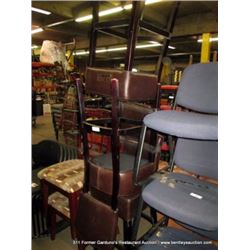 LOT: WOOD & CUSHION CHAIRS 3X MONEY