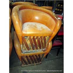 LOT: EQUIPALES CUSHION CHAIRS 2X MONEY