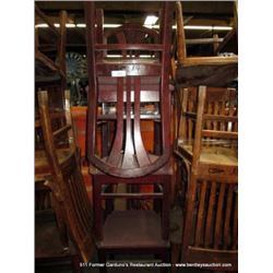 LOT: WOOD & CUSHION CHAIRS 4X MONEY
