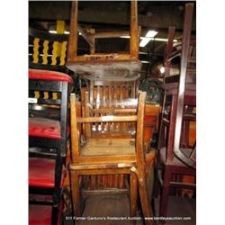 LOT: WOOD CHAIRS 4X MONEY