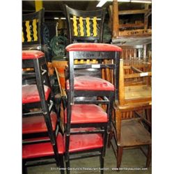 LOT: WOOD & CUSHION CHAIRS 4X MONEY