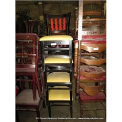 LOT: WOOD & CUSHION CHAIRS 4X MONEY