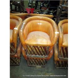 LOT: EQUIPALES CUSHION CHAIRS 2X MONEY