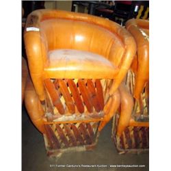LOT: EQUIPALES CUSHION CHAIRS 2X MONEY