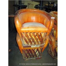 LOT: EQUIPALES CUSHION CHAIRS 2X MONEY
