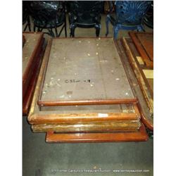 LOT: WOOD TABLE TOPS 5X MONEY