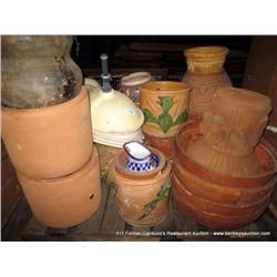 PALLET: CLAY & CERAMIC FLOWER POTS & SINKS
