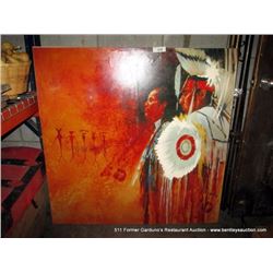 42"X42" PAINTING-NATIVE AMERICANS