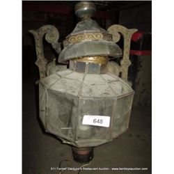 METAL & GLASS HANGING LIGHT