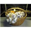 Image 1 : WICKER BASKET W/ DECORATIVE FRUIT