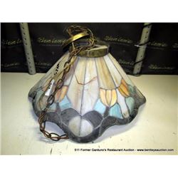 STAINED GLASS HANGING LAMP