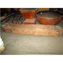 CARVED WOOD TROUGH