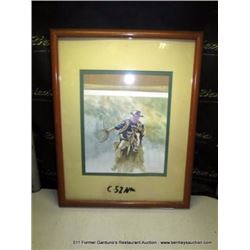 15"X19" FRAMED PAINTING-THE DUKE