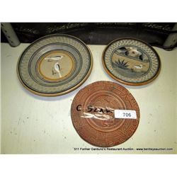 LOT: CERAMIC PLATES 3X MONEY