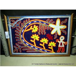 16"X20" FRAMED CLOTH PRINT