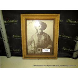 12"X15" FRAMED PICTURE-WILD BILL HICKOCK