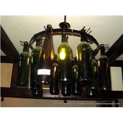 WINE BOTTLE LIGHT FIXTURE