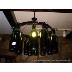 WINE BOTTLE LIGHT FIXTURE