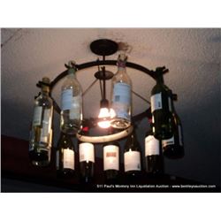 WINE BOTTLE LIGHT FIXTURE