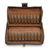 Image 3 : Indian Wars era black leather McKeever style  cartridge box for 45-70 round