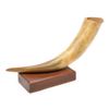 Image 1 : Old steer horn on wood stand, approx. 13&#8221; overall  and a great decorator fo