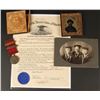 Image 1 : Lot of two U.S. military collectibles including a  tintype of a Civil War e