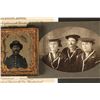 Image 2 : Lot of two U.S. military collectibles including a  tintype of a Civil War e