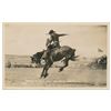 Image 8 : Great lot of 21 early postcard photos of Rodeo  action, most identified as