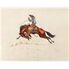 Image 2 : Framed original watercolor by George K. Bourke  (1858-1930) entitled &#8220;A Rou