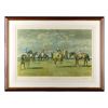 Image 1 : Beautifully framed, matted and hand signed  artist&#8217;s proof colored print by